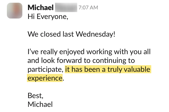 Michael testimonial Michael testimonial